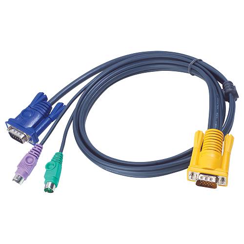 ATEN 2L-5202P KVM-Kabel VGA PS/2 schwarz 1.8m