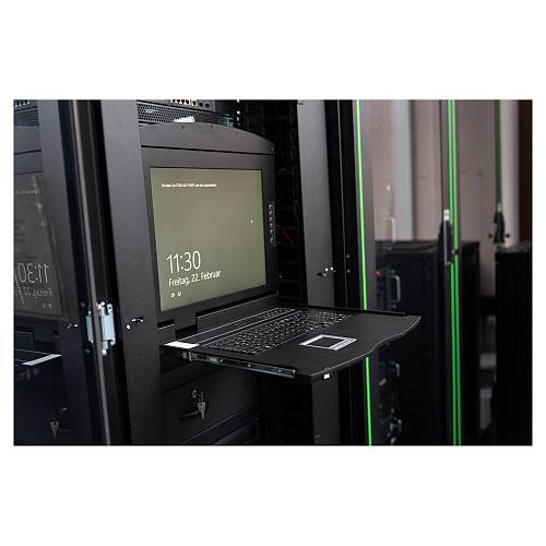 DIGITUS Modulare Konsole 19HD LCD.1-port VGA KVM UK