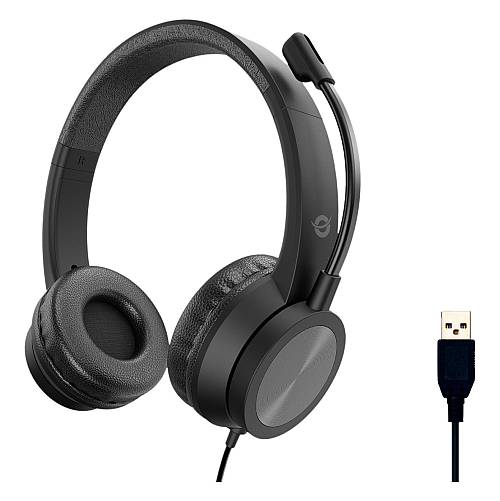 CONCEPTRONIC Headset USB-A Mikro.int.Bed.Stereo 2.0m sw