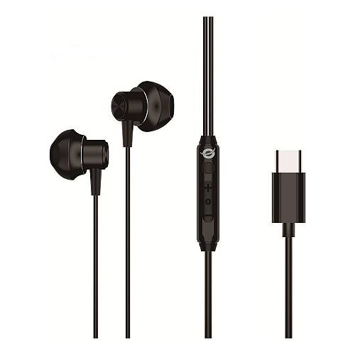 CONCEPTRONIC Headset Ohrhörer USB-C/Mikro/Ergono./+ 1.20m sw
