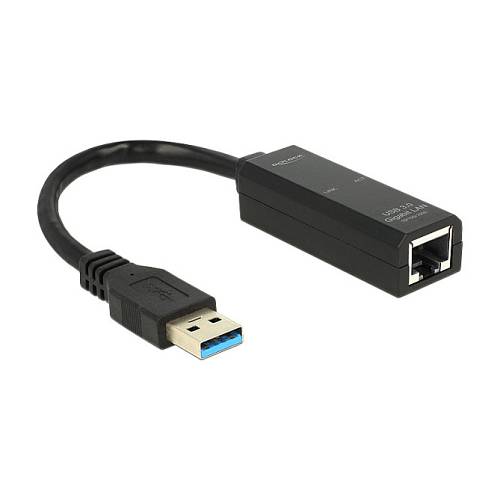 DeLock USB 3.0 > Gigabit LAN (ST-BU) Adapter Schwarz