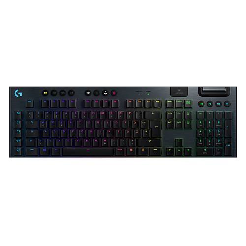Logitech G915 Lightspeed Wireless RGB Mechanical Gaming Keyboard - GL Tactile - CARBON - DEU - CENTRAL