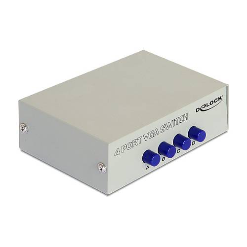 DELOCK Switch 4-port VGA manuell bidire
