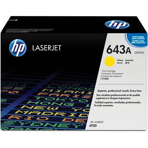 HP 643A Gelb Original LaserJet Tonerkartusche