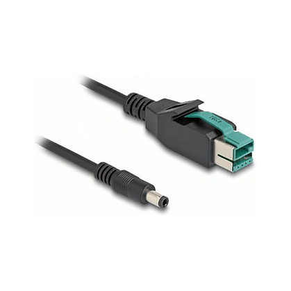 Delock PoweredUSB Kabel Stecker 12 V zu DC 5.5 x 2.5 mm Stecker 1 m