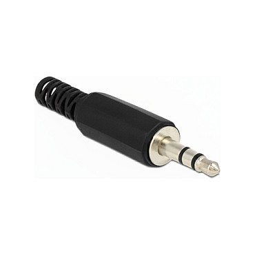 Klinkenstecker 3.5 mm 3 Pin Stereo mit Knickschutz Lötversion