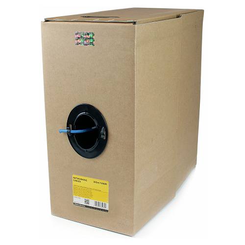 STARTECH.COM 304.8m Rolle Cat6 UTP Netzwerkkabel - Cat 6 CMR Verlegekabel/ Patchkabel - Blau