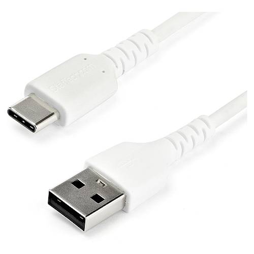 STARTECH.COM 1m/3.3ft USB 2.0 to USB-C Cable High Quality USB 2.0 Cable White USB Data Transfer Cable