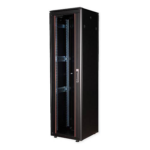ROLINE 19-Zoll Netzwerkschrank Pro 47 HE. 600x600 BxT Glastr schwarz