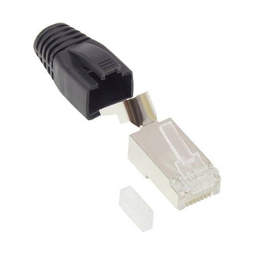 Good Connections RJ45 Netzwerkstecker ges. Cat.6A schw. 50x