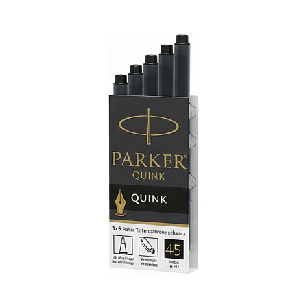 1x5 Parker Tintenpatrone Quink schwarz