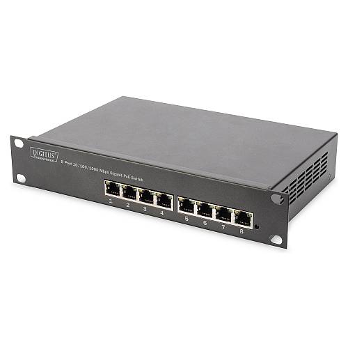 Ethernet PoE Switch. 8-Port PoE+. 10. bis zu 80 W PoE Budget