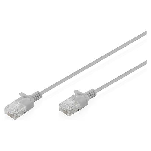 CAT 6 U-UTP Slim Patchkabel. 0.3 m. Grau
