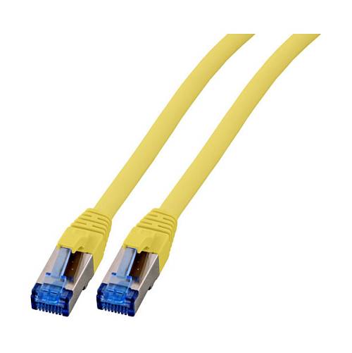 EFB RJ45 Patchk. S/FTP Cat.6A Cat7 TPE superflex 0.50m gelb