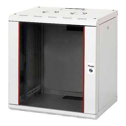 19 Netzwerkschrank Glastür PM 600x450mm 12HE grau