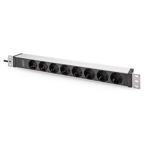 DIGITUS PDU 1HE 8x Schuko 16A Ausgänge 230V/16A schwarz