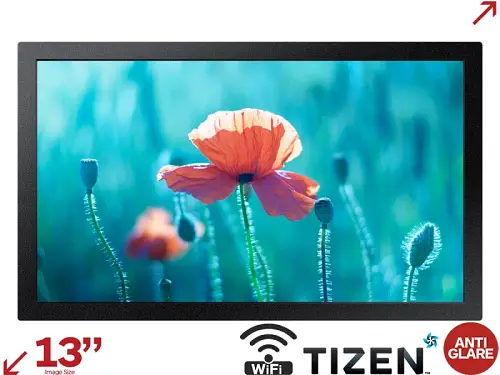 Samsung QB13R-M 33 cm (13) LED Wi-Fi 500 cd/m² Full HD Black Tizen 4.0