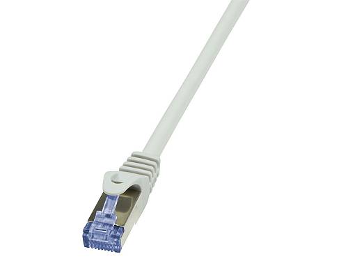 Patch Cable Cat.6A 10G S/FTP PIMF PrimeLine grey 2,00m