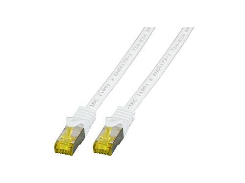 EFB RJ45 Patchkabel S/FTP,Cat.6A,LSZH,Cat.7 Rohk.,7.5m,weiß