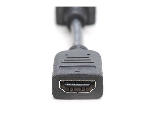 DIGITUS DisplayPort -> HDMI Adapter/Konverter, 0,15m, schw.