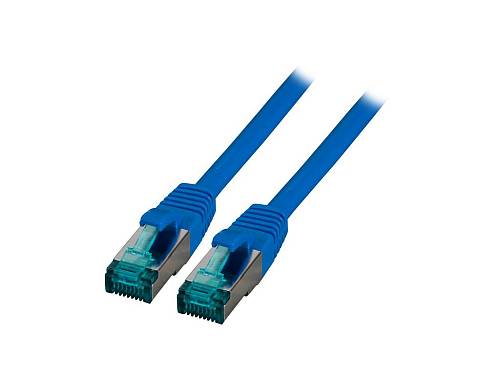 EFB RJ45 Patchkabel S/FTP, Cat.6A, LSZH, 0.5m, blau