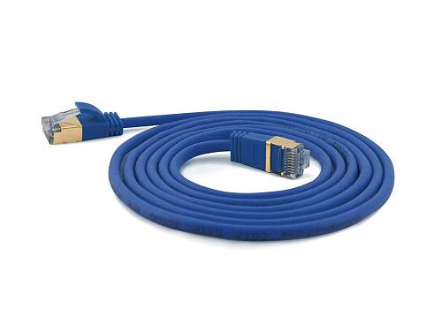 Wantec Patchkabel SSTP CAT7 Ste. CAT6a d=4mm   10,00m blau