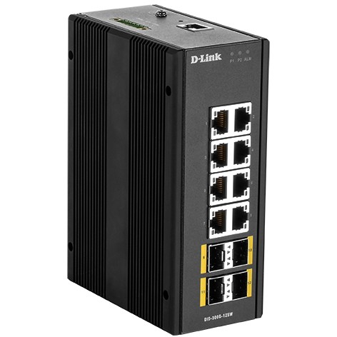 D-Link DIS-300G-12SW 12-Port Gigabit Industrie Switch