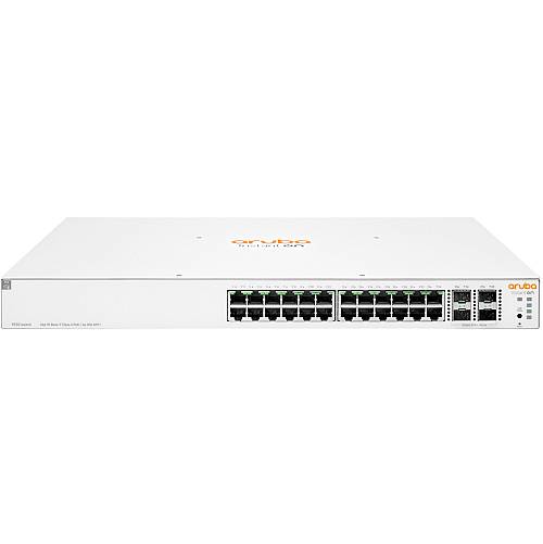 HPE Networking Instant On 1930 24G Class4 PoE 4SFP/SFP+ 370W Switch - Switch - L3 - Managed - 24 x 10/100/1000 (PoE) + 4 x 1 Gigabit , 10 Gigabit SFP+ - rack-mountable - PoE (370 W)