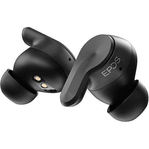 EPOS ADAPT E1 black Bluetooth TWS Earbuds Multi-Connect IPX5 Hybrid ANC Ladecase USB-C Dongle Ohradapter Teams und iPhone Zertif.
