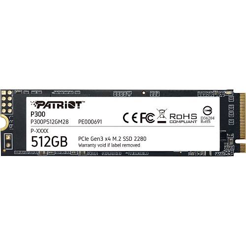 M.2 Patriot P300 512 GB (PCIe 3.0 x4. NVMe 1.3. M.2 2280)