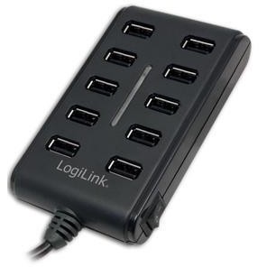 HUB 10x LogiLink 3.5A power