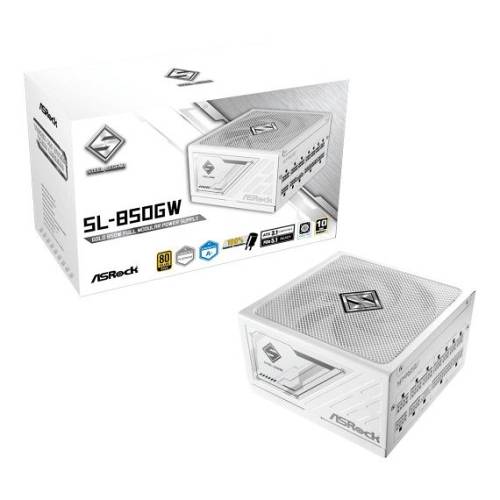 850W ASRock Steel Legend SL-850GW 850W ATX 80+ Gold white retail