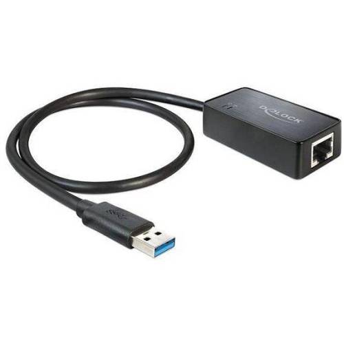 DeLock USB 3.0 > Gigabit LAN (ST-BU) Adapter Schwarz