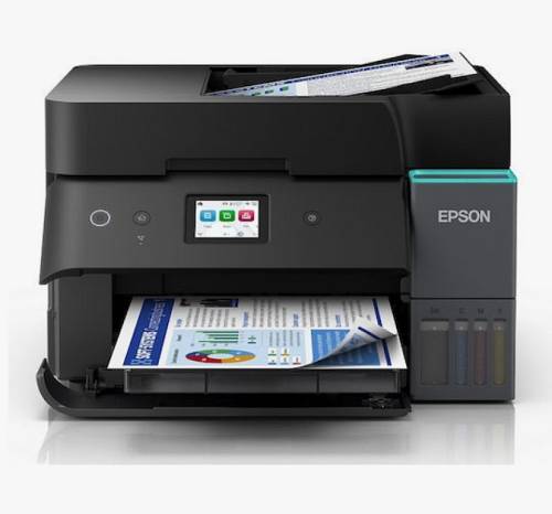 EPSON PRINTER ALL IN ONE INKJET COLOR BUSINESS ITS L6390 A4 ECO TANK, PRINT, SCAN, COPY, FAX, 18PPM (B), 9PPM (C), 4.800 x 1.200 DPI, DUPLEX PRINTING AND SCANNING, ADF, USB, WiFi, WiFi DIRECT, LAN, BLACK
