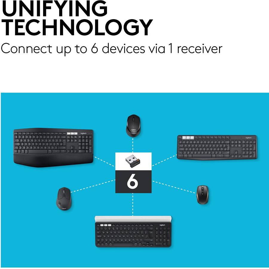 Logitech M590 Silent Bluetooth Optisch Graphit