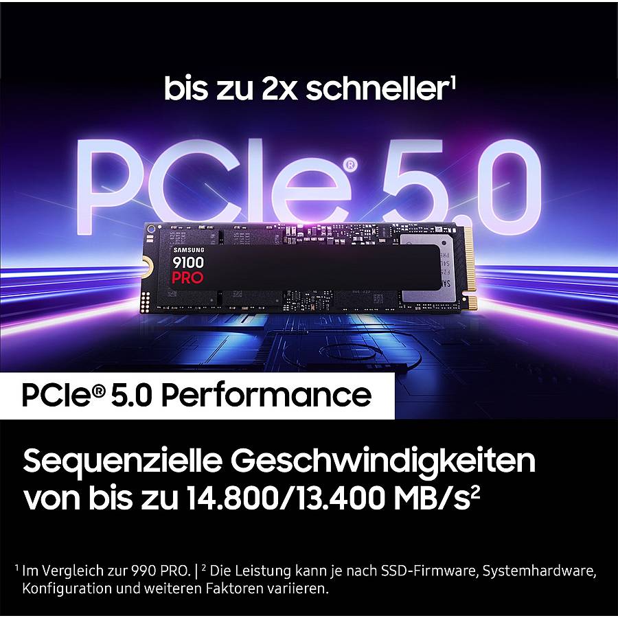 M.2 1TB Samsung 9100 PRO NVMe PCIe 5.0 retail