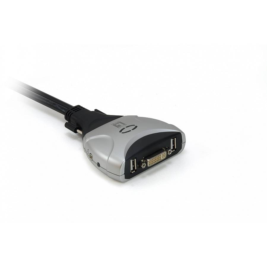 KVM Switch 2x DVI/USB KVM-0260 V2 mit Audio