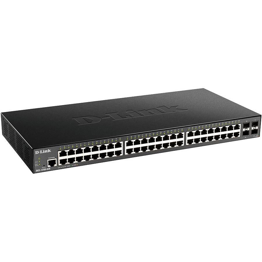 48+4P D-Link DGS-1250-52X/E 4x SFP+ M RM
