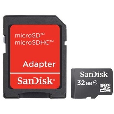 CARD 32GB MicroSDHC Sandisk C4