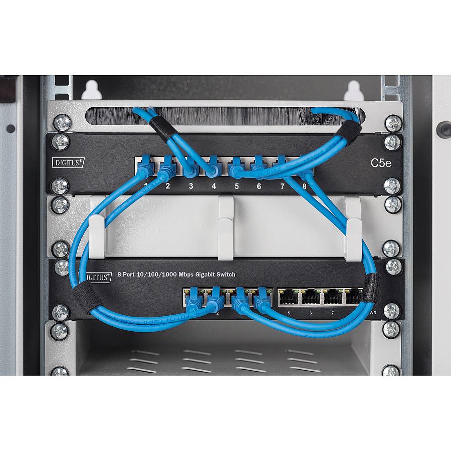 DIGITUS Switch 8-Port Gigabit 80W PoE Managed black