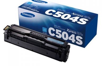 Samsung CLT-C504S , Cyan , original , toner cartridge (SU025A) , for Samsung CLP-415, CLX-4195 , MultiXpress SL-C1453, C1454 , Xpress SL-C1404, C1810, C1860