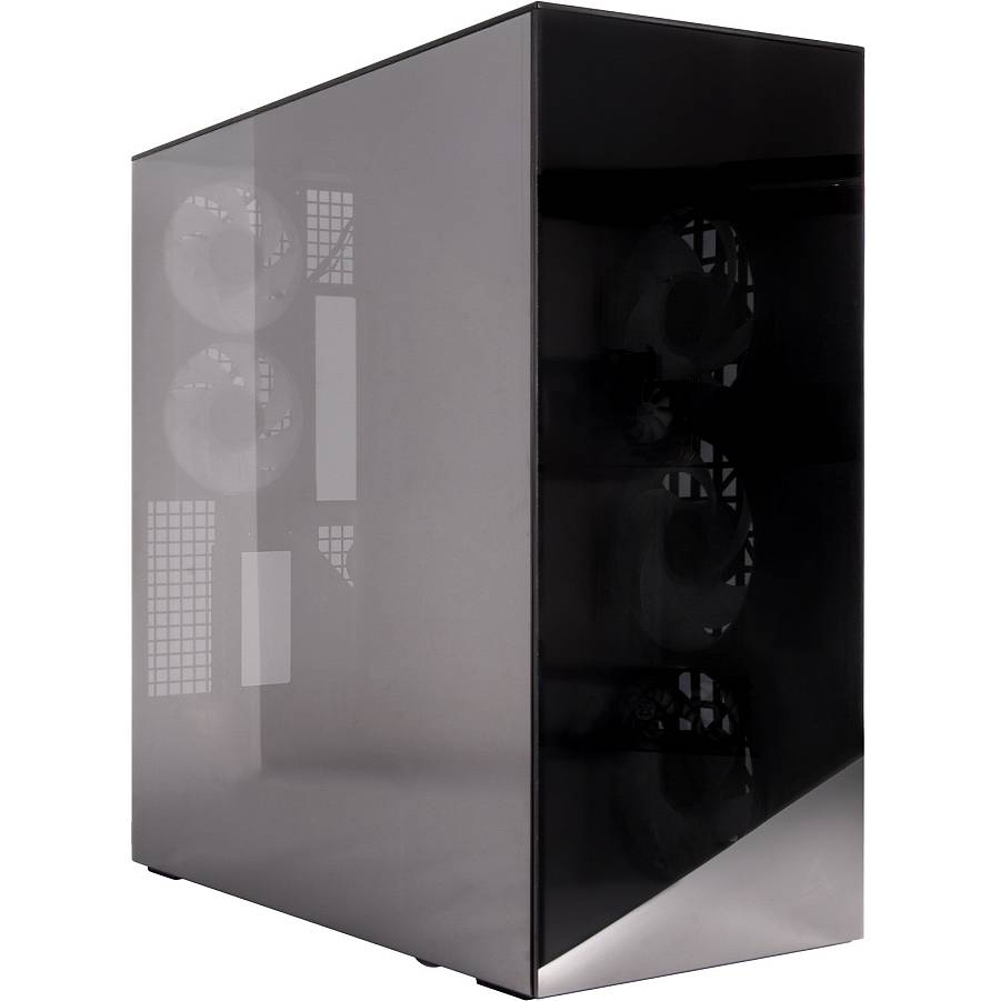 Arctic Xtender (Black) mirrow black window with GPU vertical mount