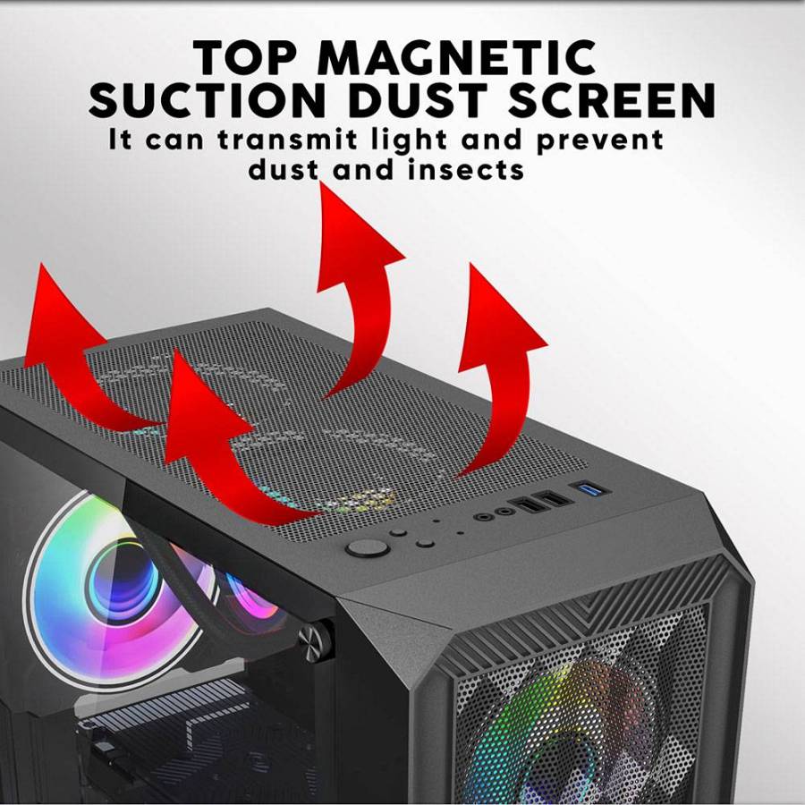 Armaggeddon Gaming Case ATX 4xARGB TRITRON PRO 100 Black