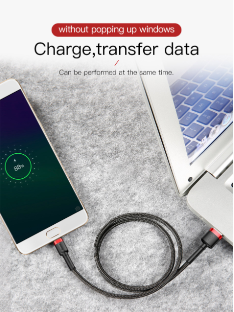 Baseus Cafule Braided MicroUSB Cable 1.5A 2.0m Red