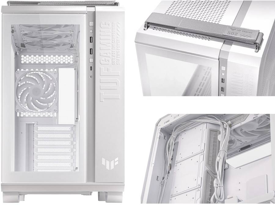 ASUS Gaming Case Full ATX TG 4xARGB Fans GT502 PLUS White