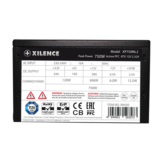 750W Xilence Performance XP750R6.2