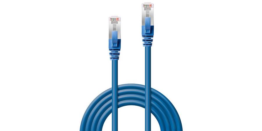 LINDY Patchkabel Cat6 SSTP / S/FTP PIMF blau 0.50m