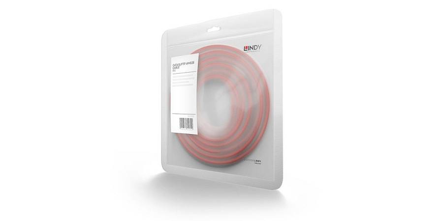 LINDY Patchkabel Cat6 S/FTP Basic rot 0.30m