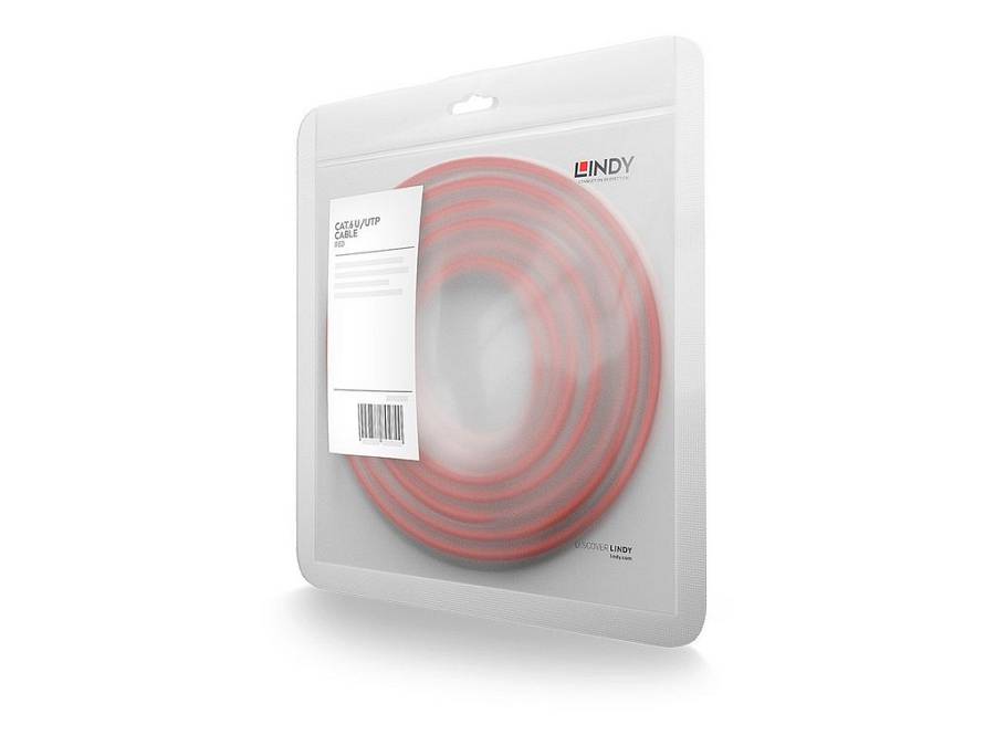 LINDY Patchkabel Cat6 U/UTP rot 10m