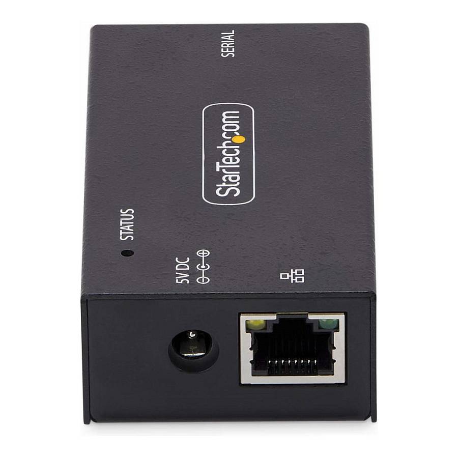 StarTech.com Serial to Ethernet Adapter, IP LAN to RS232 DB9 Converter - Device server - 100Mb LAN, RS-232 - wall , DIN rail mountable - TAA Compliant